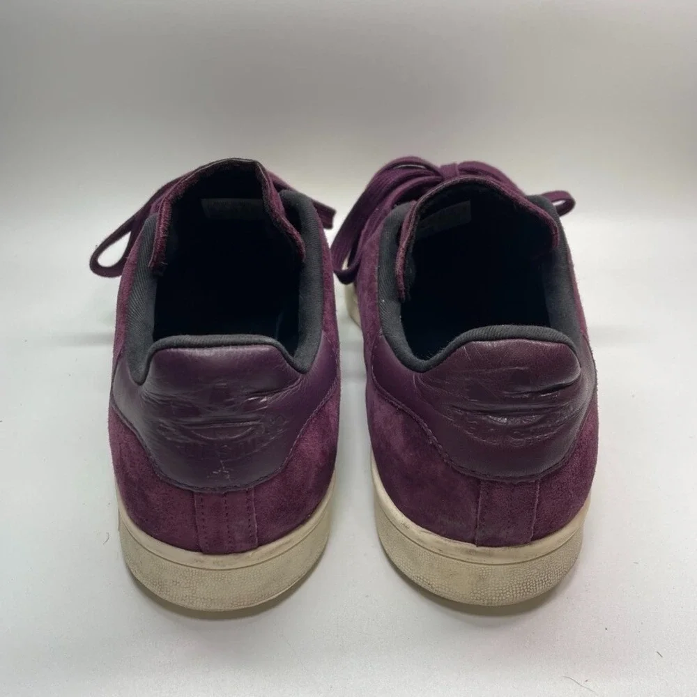 Adidas Stan Smith Maroon Off White Sneaker Men 10 - Picture 4 of 9